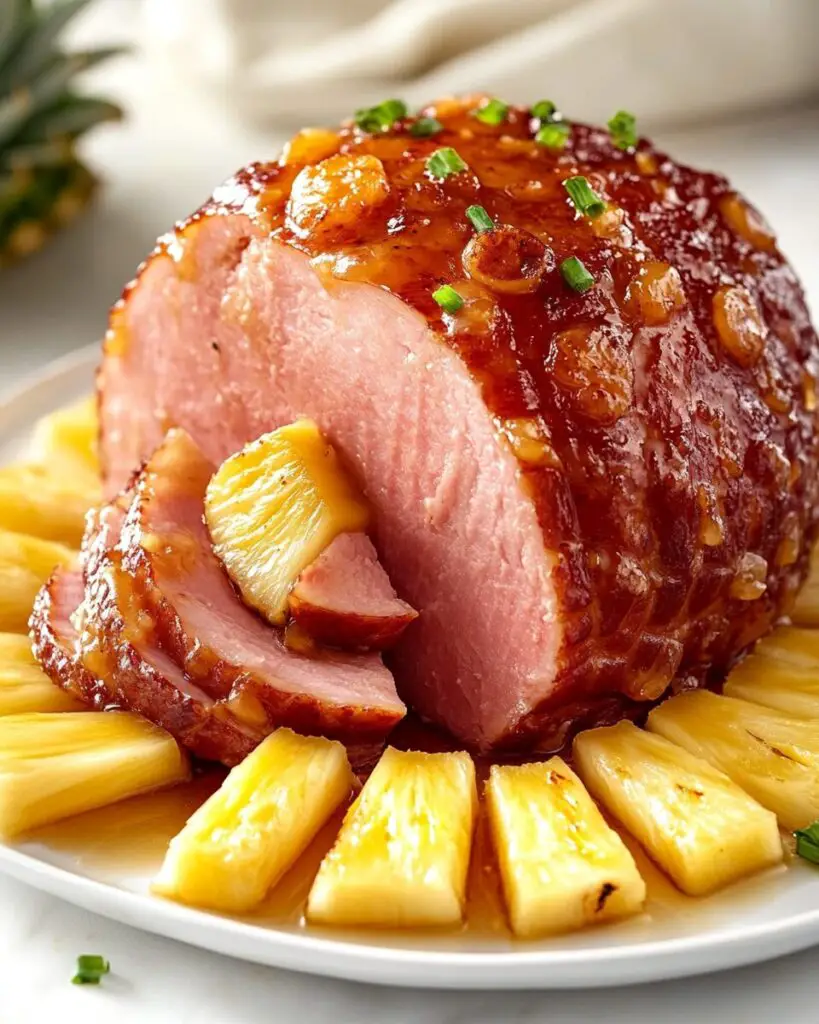 Honey-Glazed Ham with Pineapple