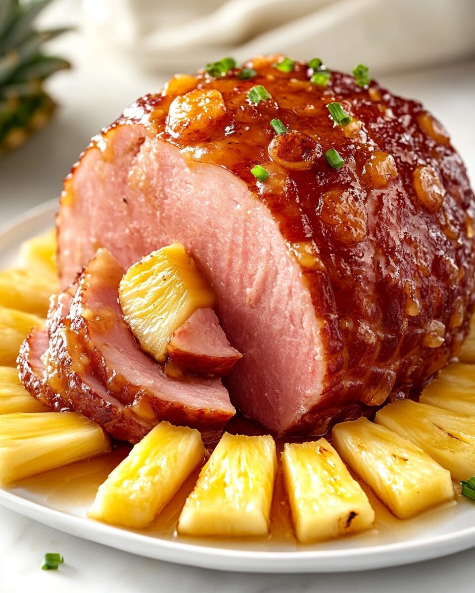 Honey-Glazed Ham with Pineapple