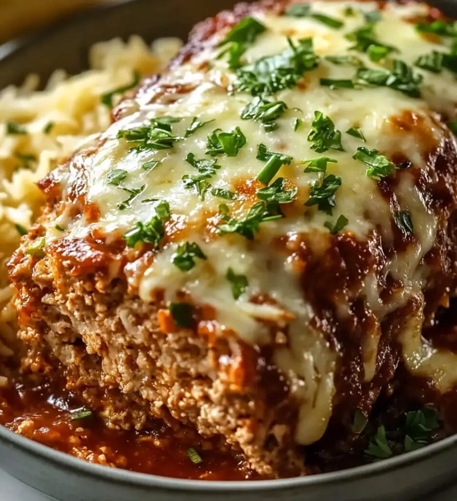 Garlic Parmesan Chicken Meatloaf