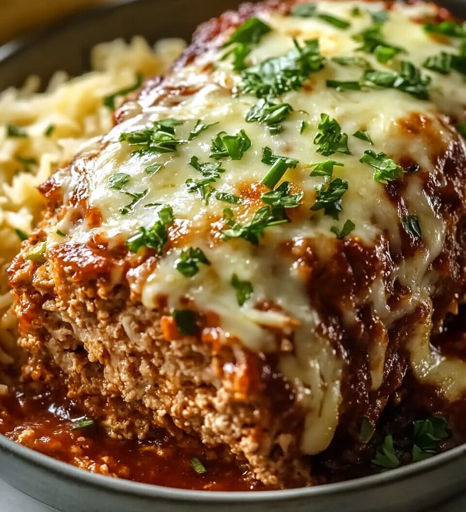 Garlic Parmesan Chicken Meatloaf