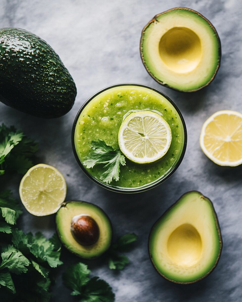 Creamy Avocado Tomatillo Salsa