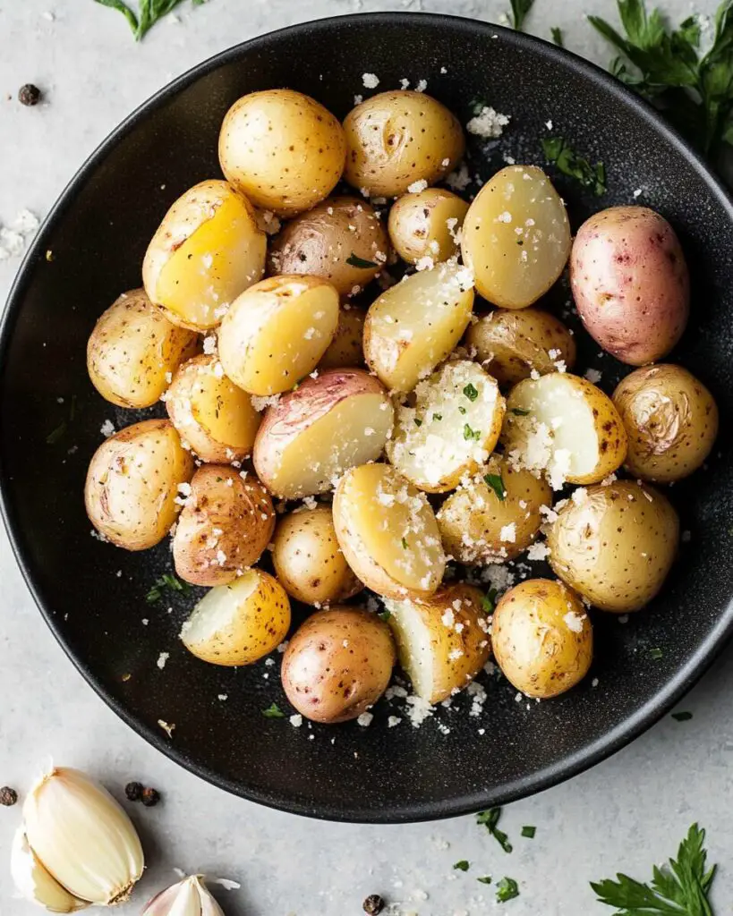 Roasted Garlic Parmesan Baby Potatoes