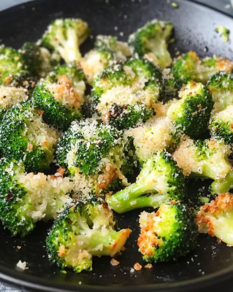 Crispy Garlic-Parmesan Broccoli Bites