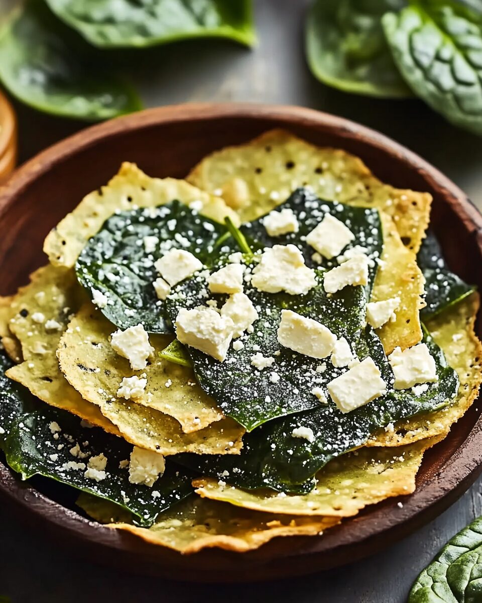 Mediterranean Spinach and Feta Crisps