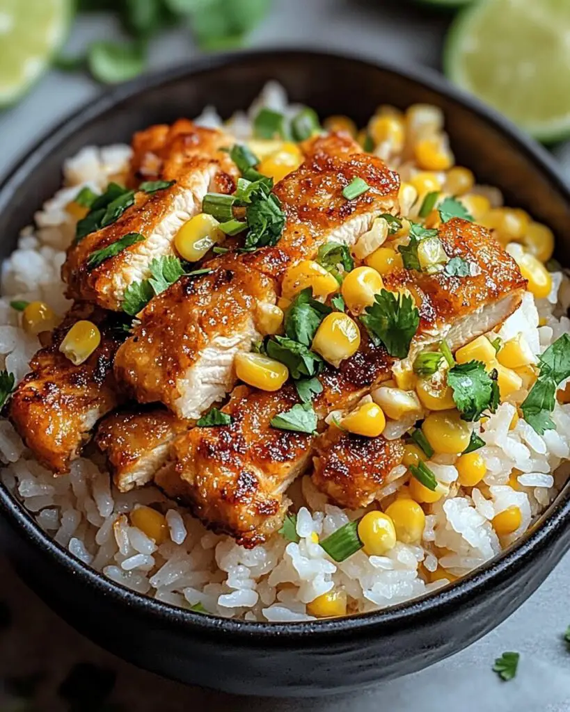 Street Corn Chicken Rice Bow