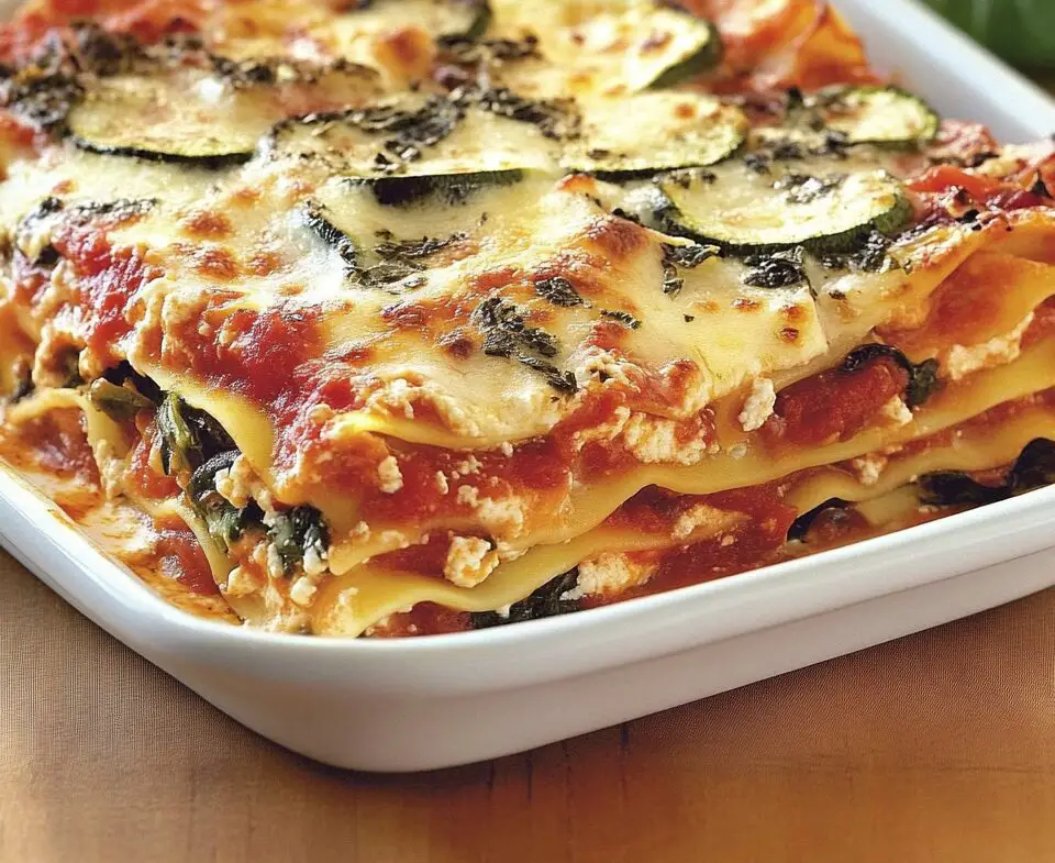Vegetable Lasagna with Ricotta and Spinach