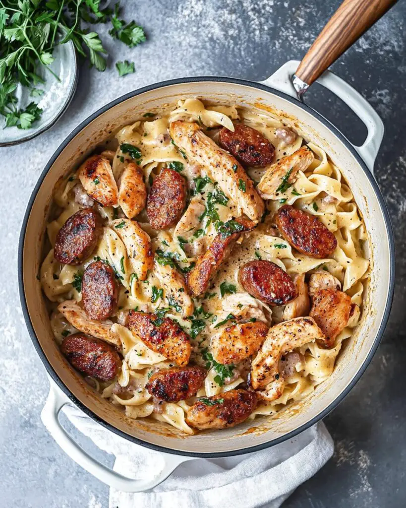 Cajun Chicken & Sausage Alfredo