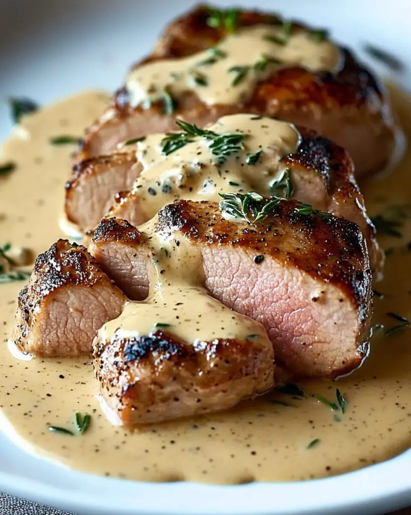 Pork Tenderloin with Dijon Cream Sauce