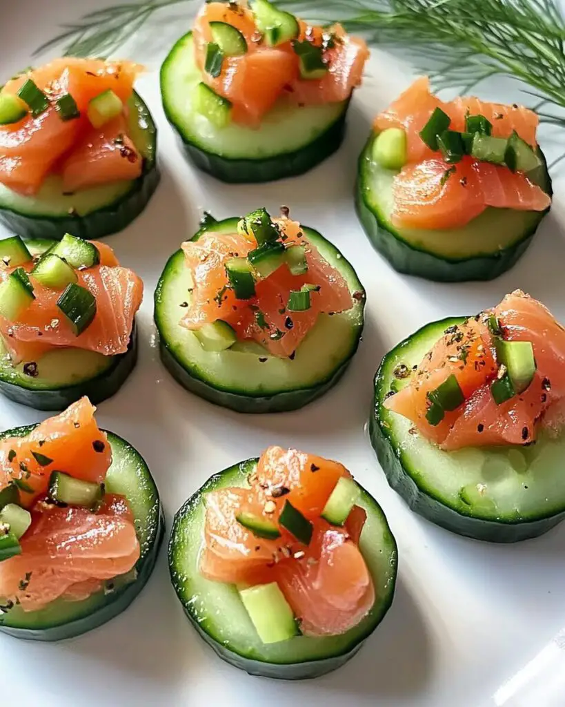 Smoked Salmon Cucumber Bites