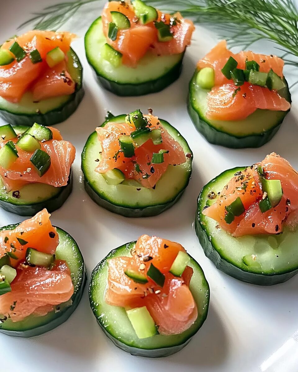 Smoked Salmon Cucumber Bites