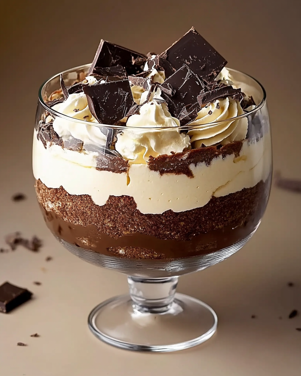 Decadent Baileys Chocolate Cheesecake Trifle