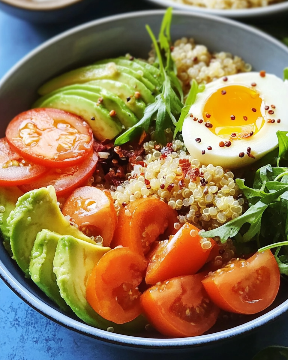 Avocado Quinoa Breakfast Bowls