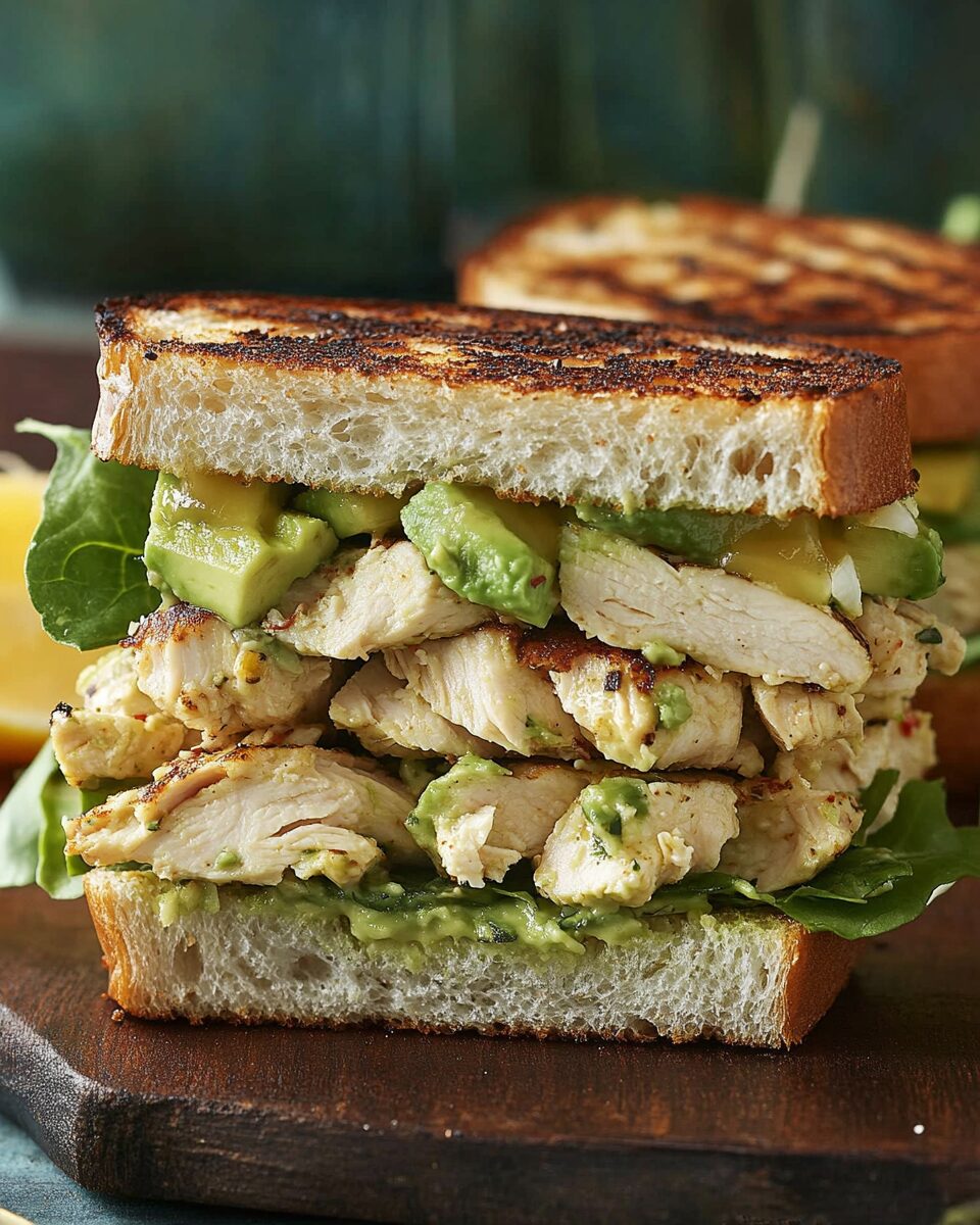 Chicken Avocado Salad Sandwich