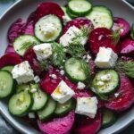 Beet Salad with Feta, Cucumber, and Dill