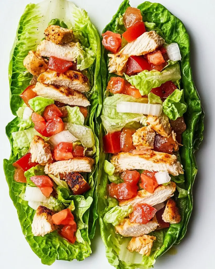 Chicken Club Lettuce Wraps