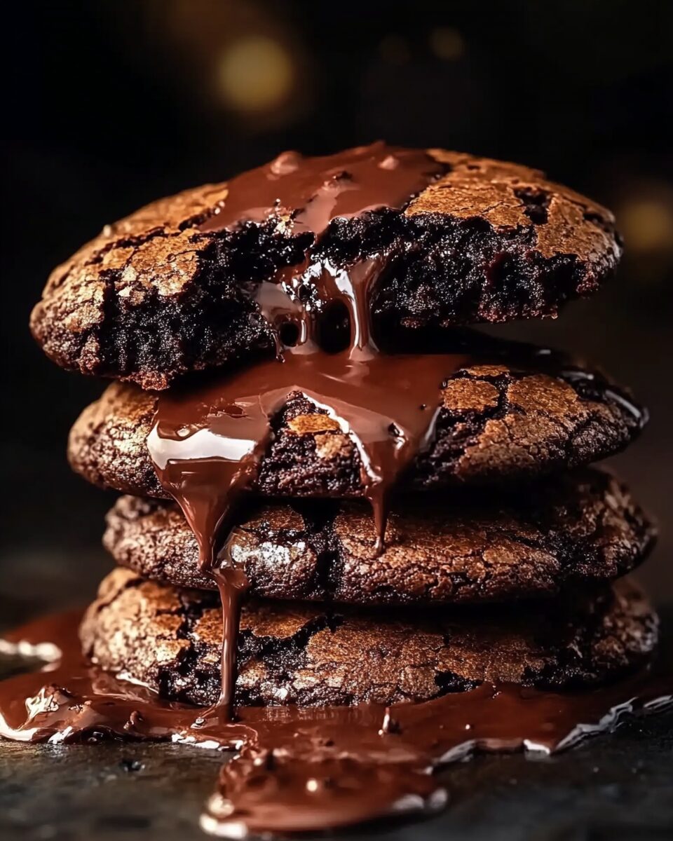 Chocolate Lava Brownie Cookies