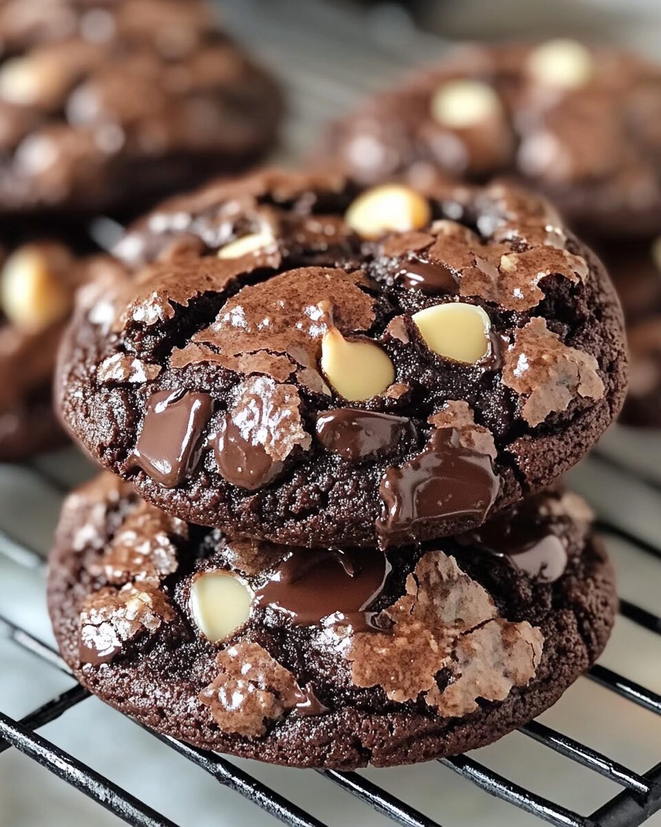Fudgy Chocolate Brownie Cookies