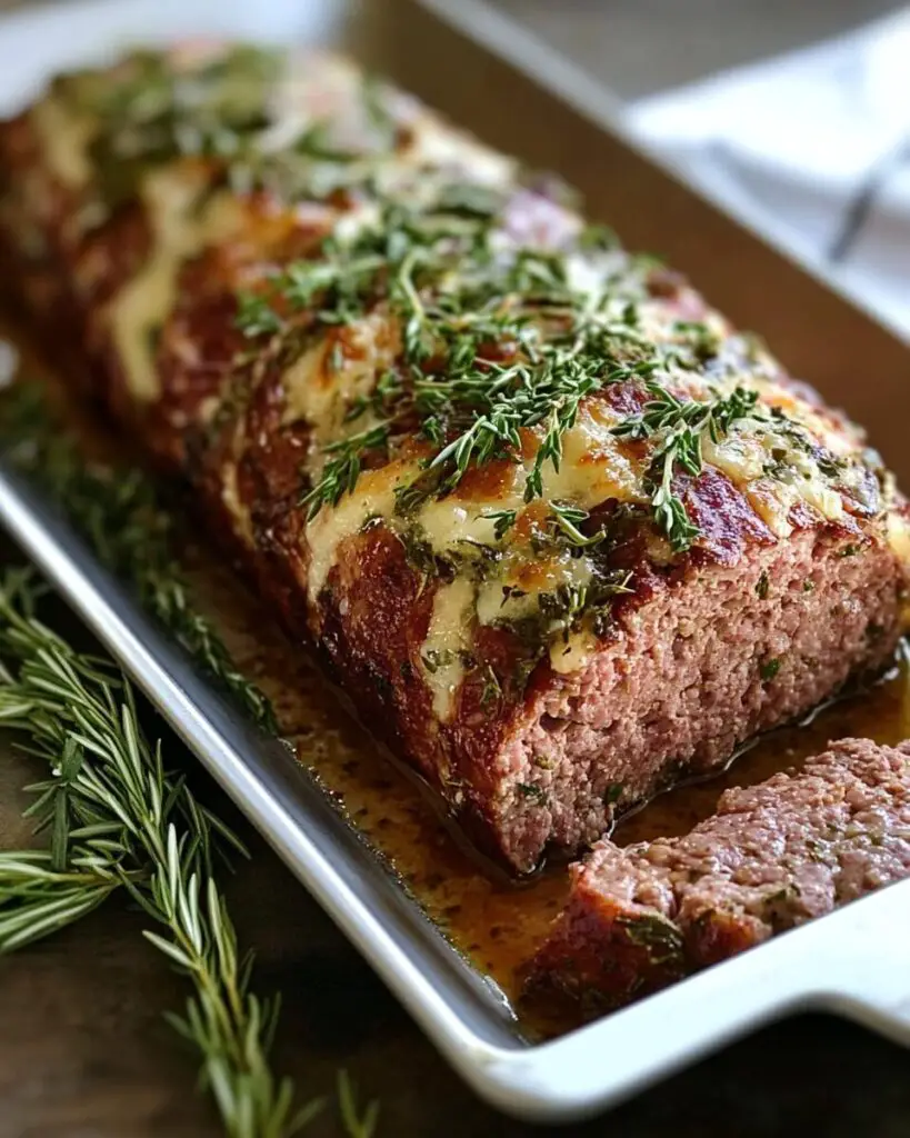 Herb-Crusted Parmesan Meatloaf