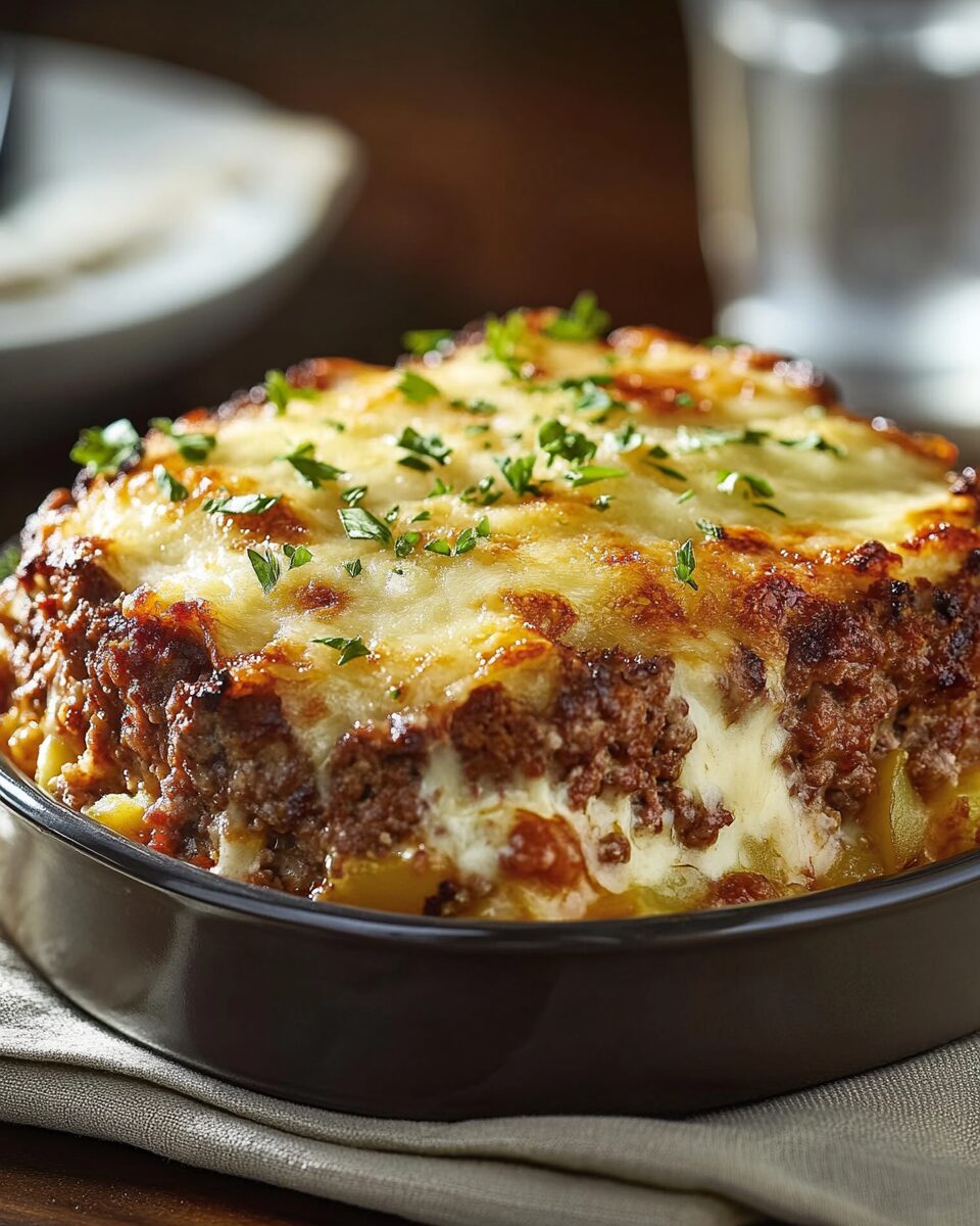 Loaded Potato and Meatloaf Casserole