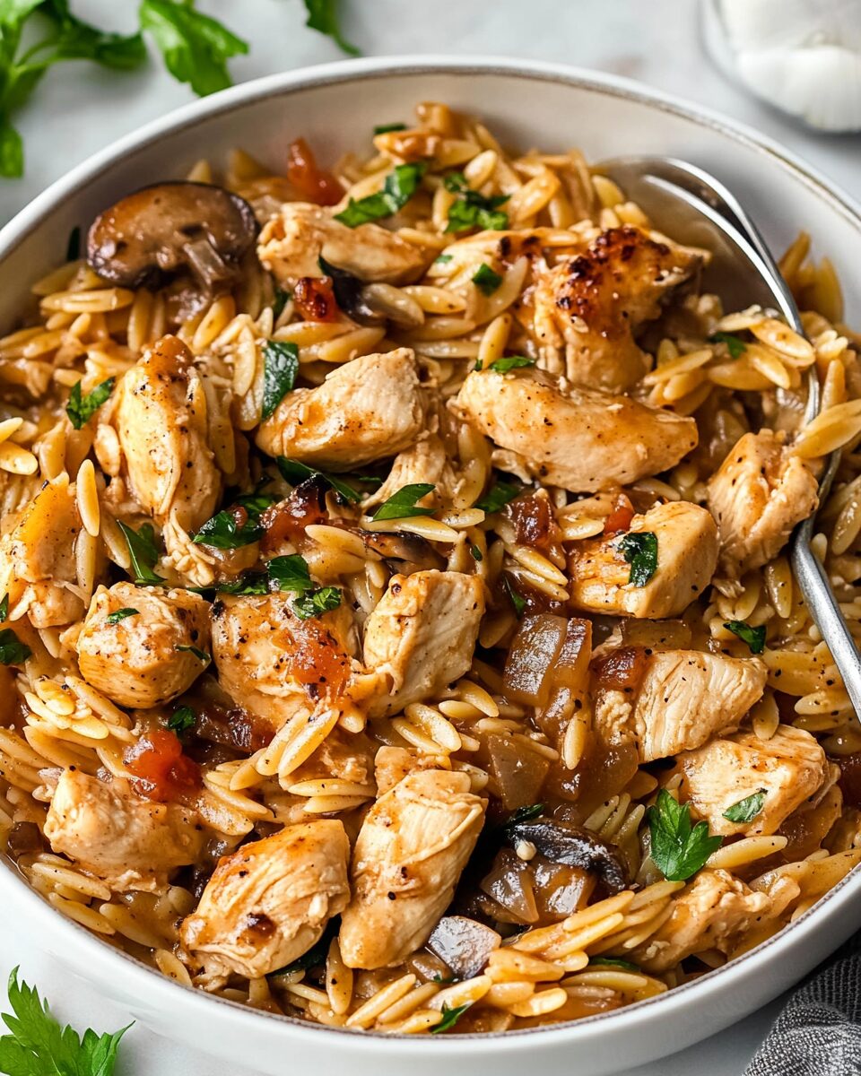 Marsala Chicken Orzo