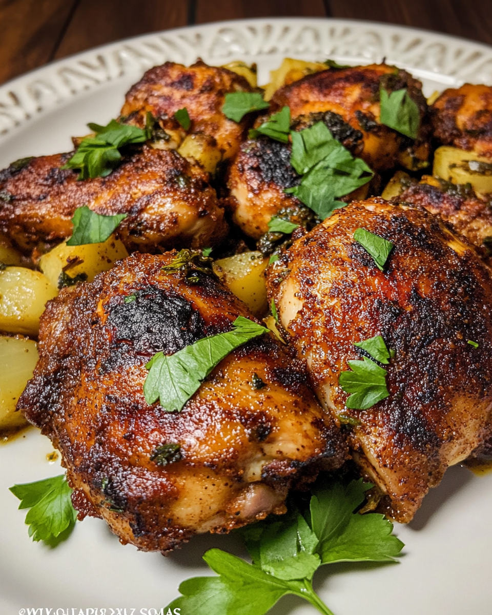 Moroccan Spiced Chicken Thighs