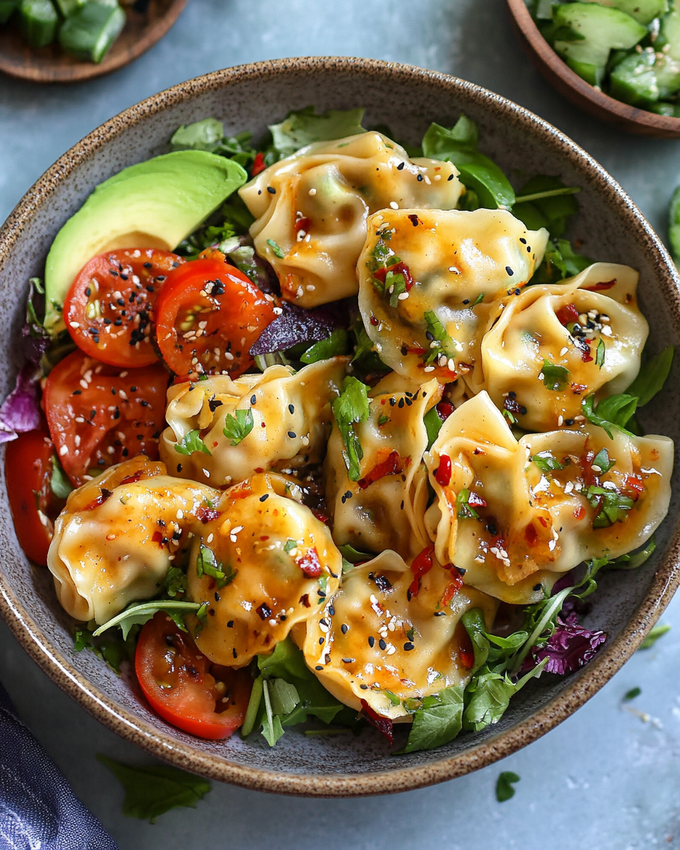 Potsticker Dumpling Salad