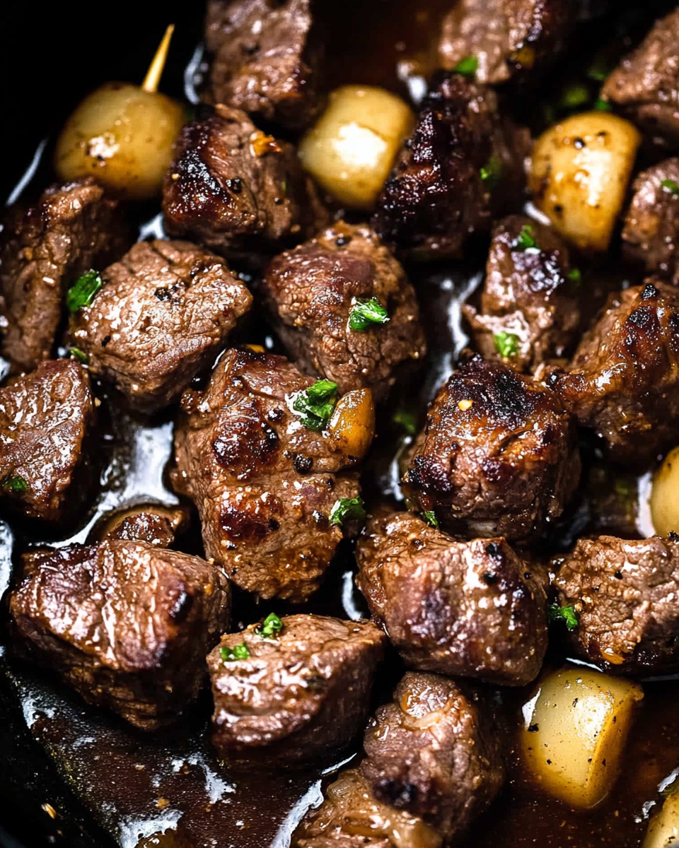Slow Cooker Garlic Butter Beef Bites