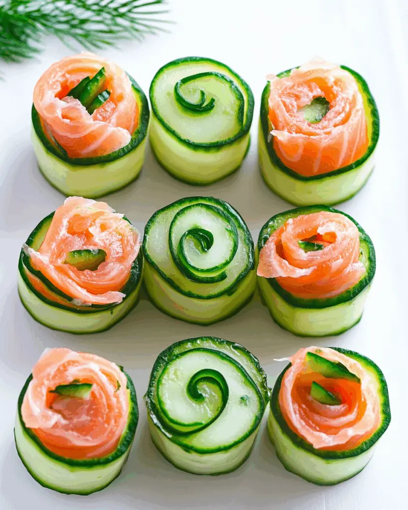 Smoked Salmon Cucumber Rolls