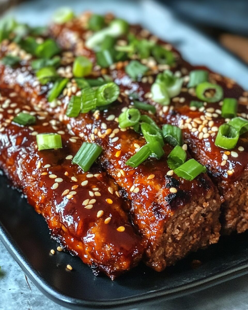 Sweet Spicy Korean BBQ Meatloaf