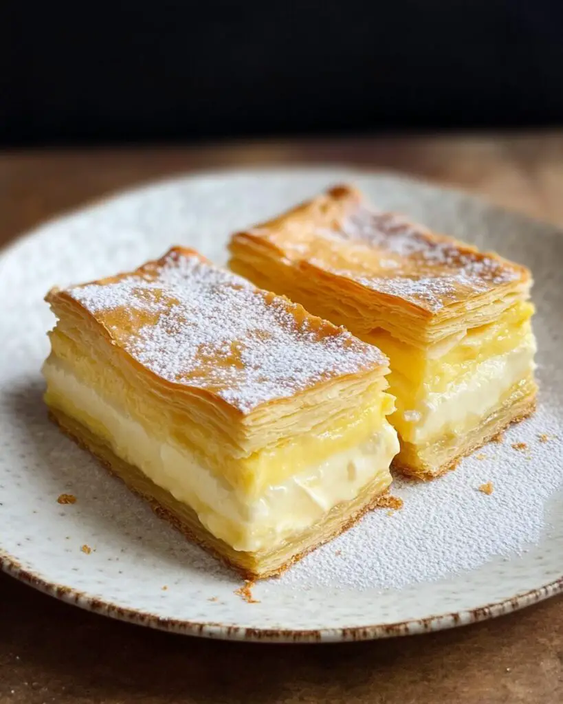 Vanilla Custard Cream Squares