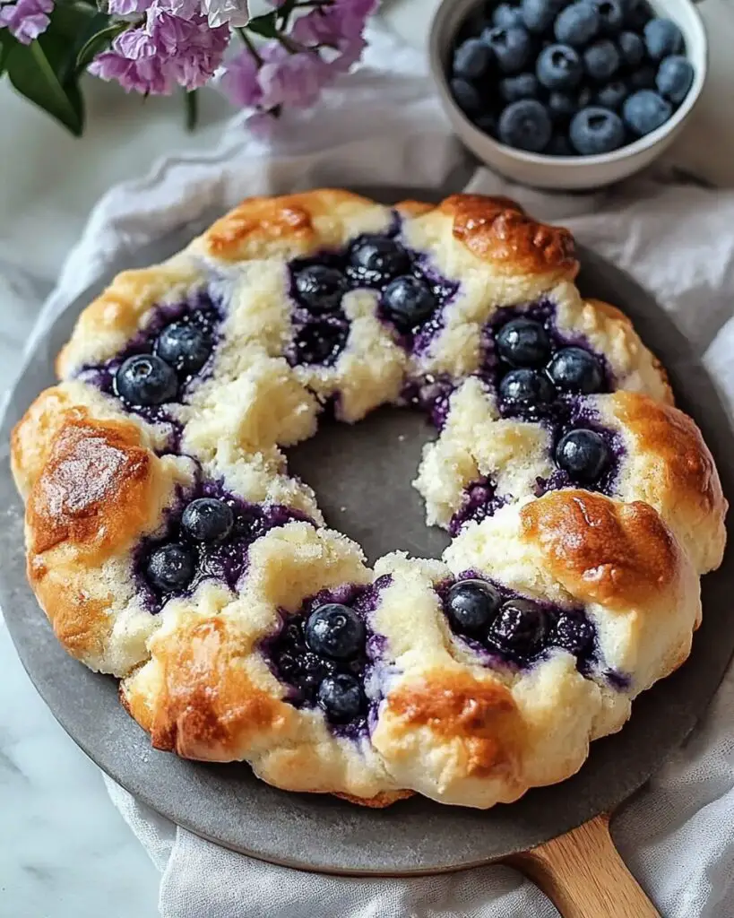 Cottage Cheese Blueberry Cloud Bread