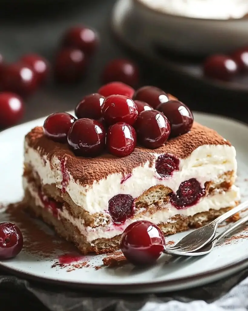 Cherry Amaretto Tiramisu