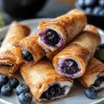 Blueberry Cream Cheese Egg Rolls