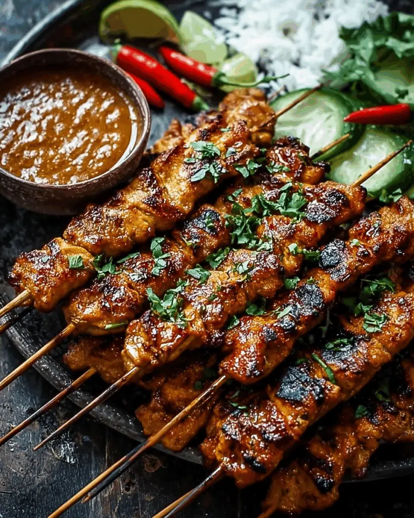 Chicken Satay with Thai Peanut Sauce