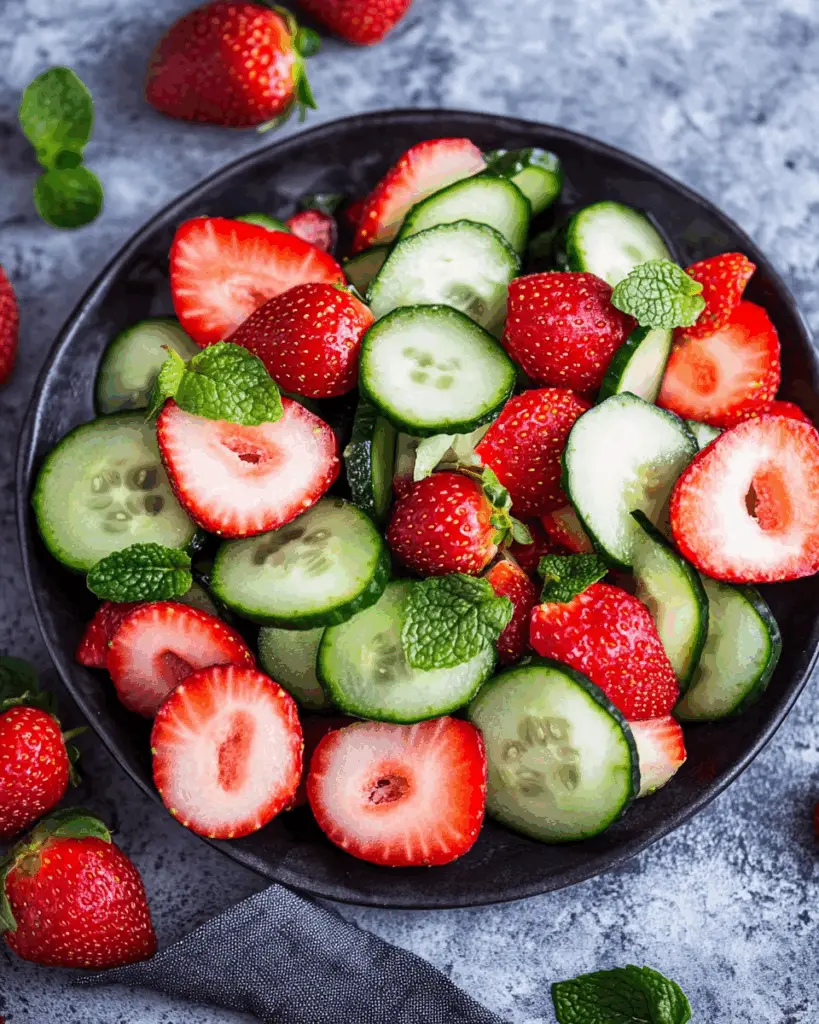 Cucumber Strawberry Salad