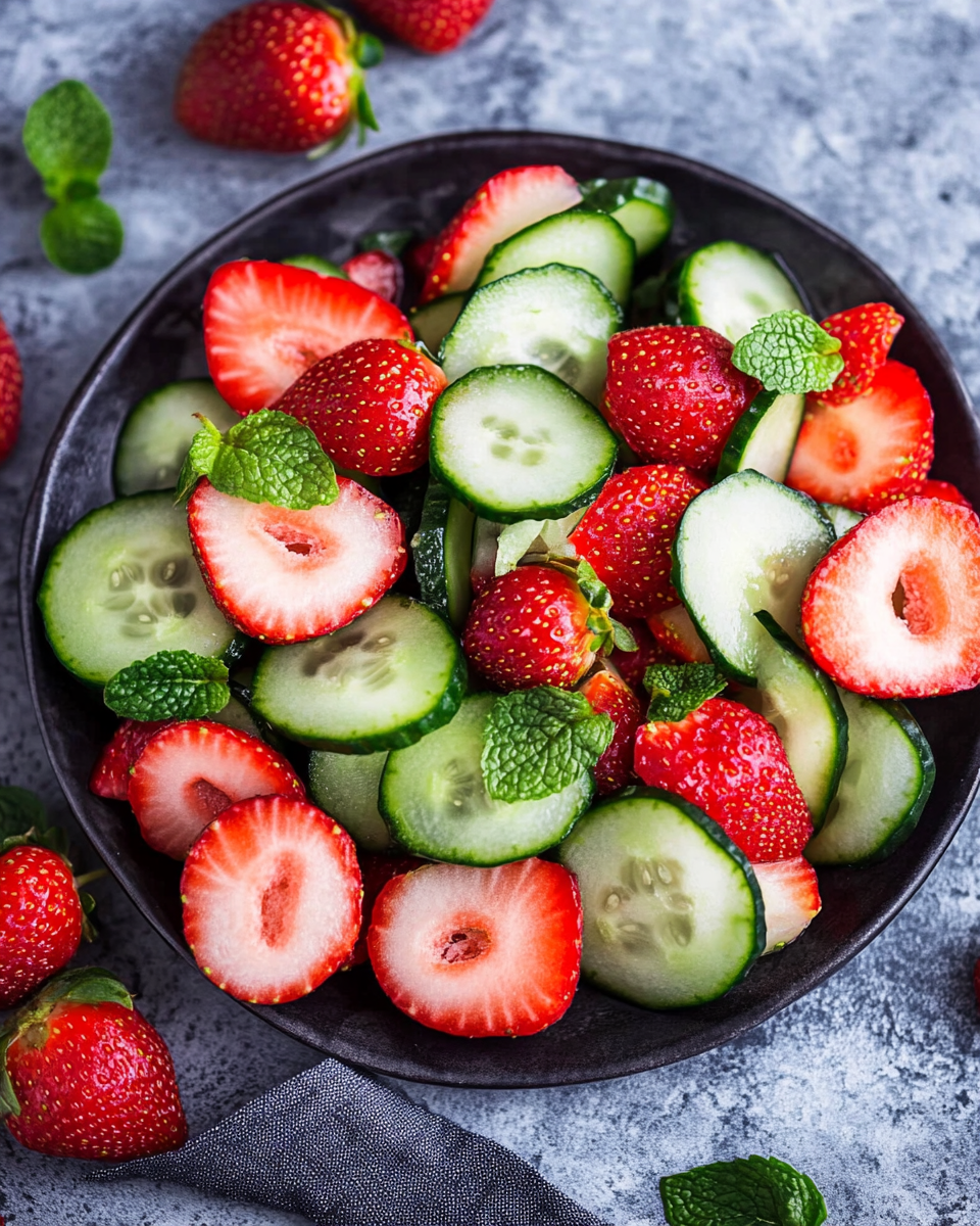 Cucumber Strawberry Salad