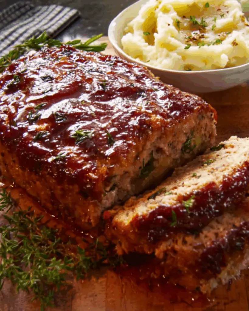 Home-Style Meatloaf with Garlic Smashed Potatoes
