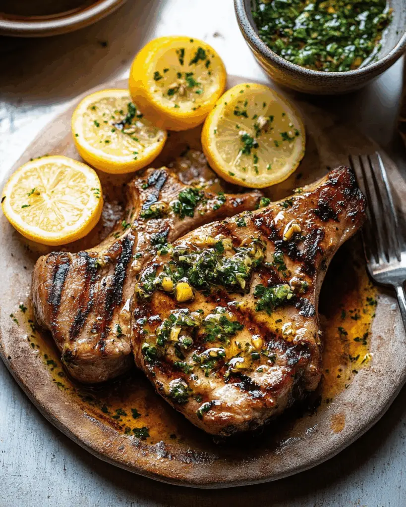 Lemon Butter Pork Chops