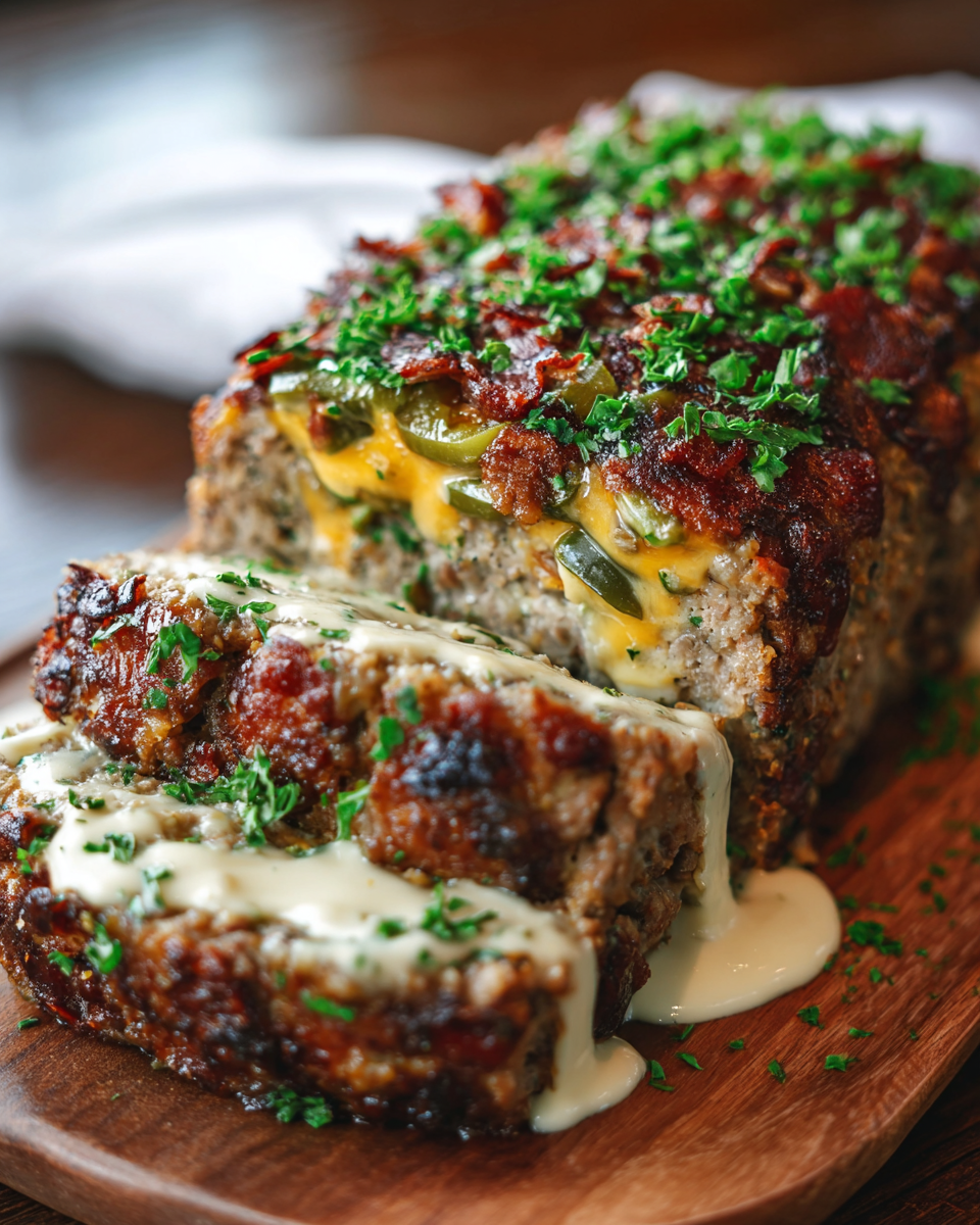 Smoky Jalapeño Popper Meatloaf