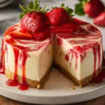 Strawberry Swirl Cheesecake