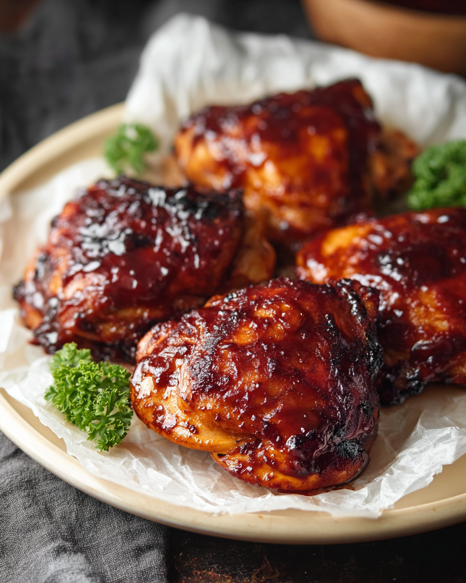 BBQ Baked Chicken Thighs