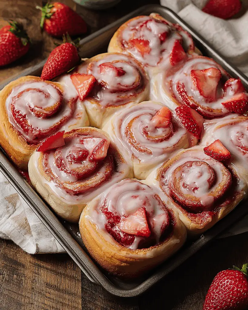 Strawberry Cinnamon Rolls