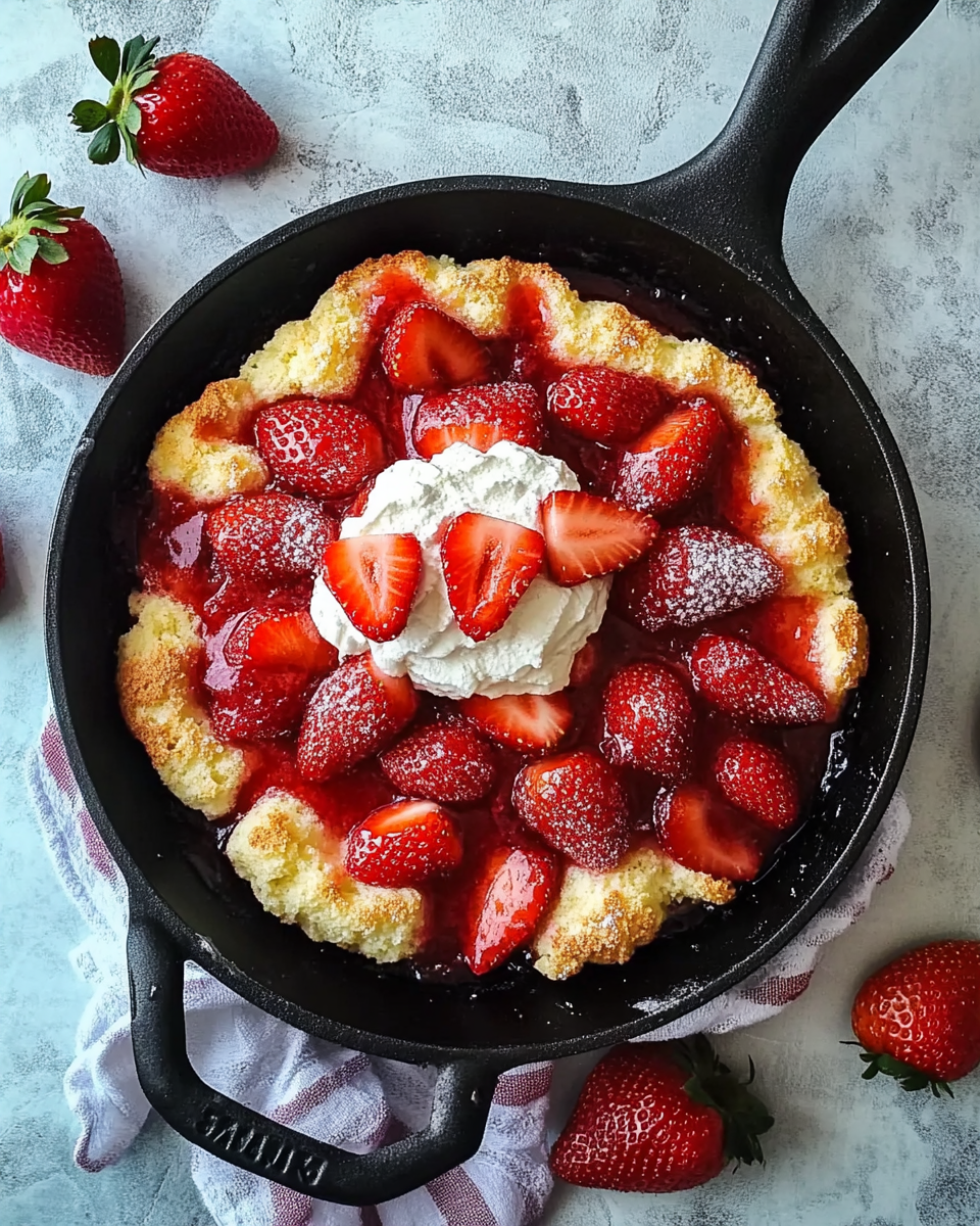 Skillet Strawberry Shortcake