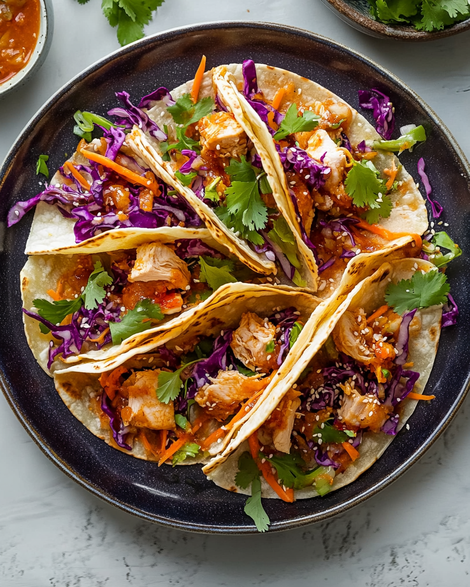 Chicken Wonton Tacos