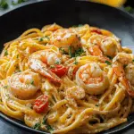 Creamy Jamaican Shrimp Pasta