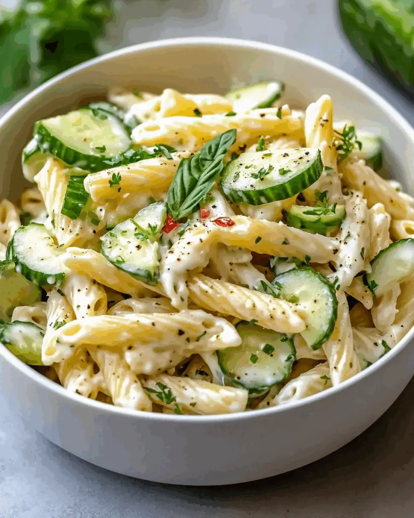 Cucumber Pasta Salad
