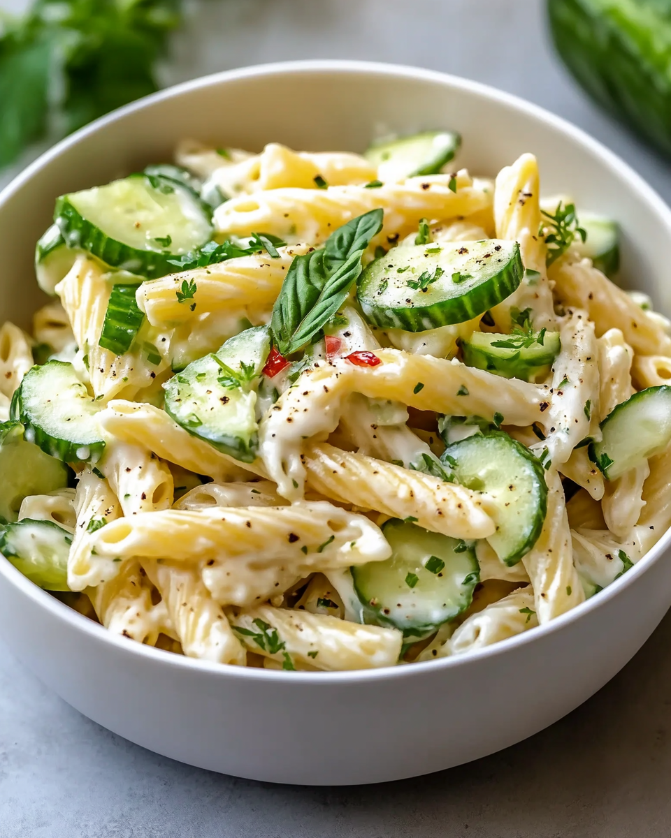 Cucumber Pasta Salad