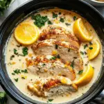Crockpot Creamy Garlic Parmesan Chicken