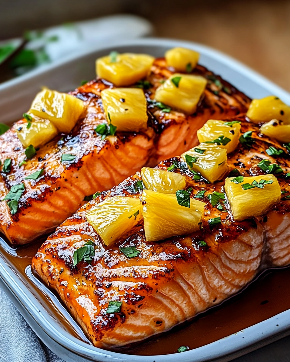 Honey Pineapple Salmon