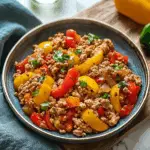Mom’s Ground Turkey and Peppers